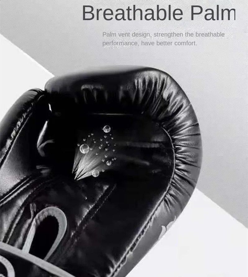 6/8/10/12/16Oz Boxing Gloves PU Breathable Kids Adult Professional Sanda Muay Thai Fighting Gloves Taekwondo Punching Gloves 250120