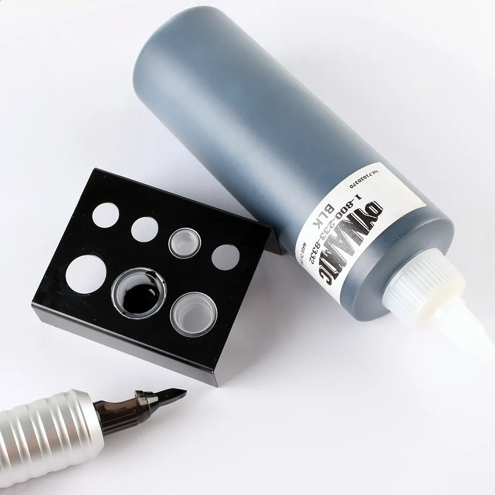 Tattoo Ink 8oz 240ml Makeup Studio Works for Novice Silicone Leather Practice Black Supplies Professional Official Pigment 250114