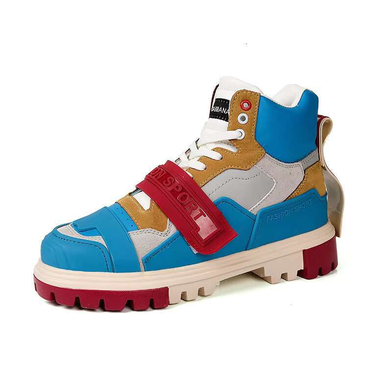 Fashion High Top Loafers Platform White Chunky Sneakers Men Hip Hop Street Shoes Tenis Mascuo