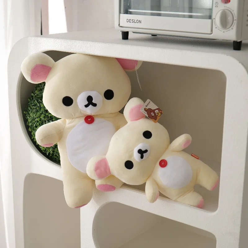 Anime Rilakkuma Cartoon Plush Doll Soft bear Toys Kawaii Room Decor Teddy Bear Plushies Cute Couple Bear Xmas Gifts For Girls 250109