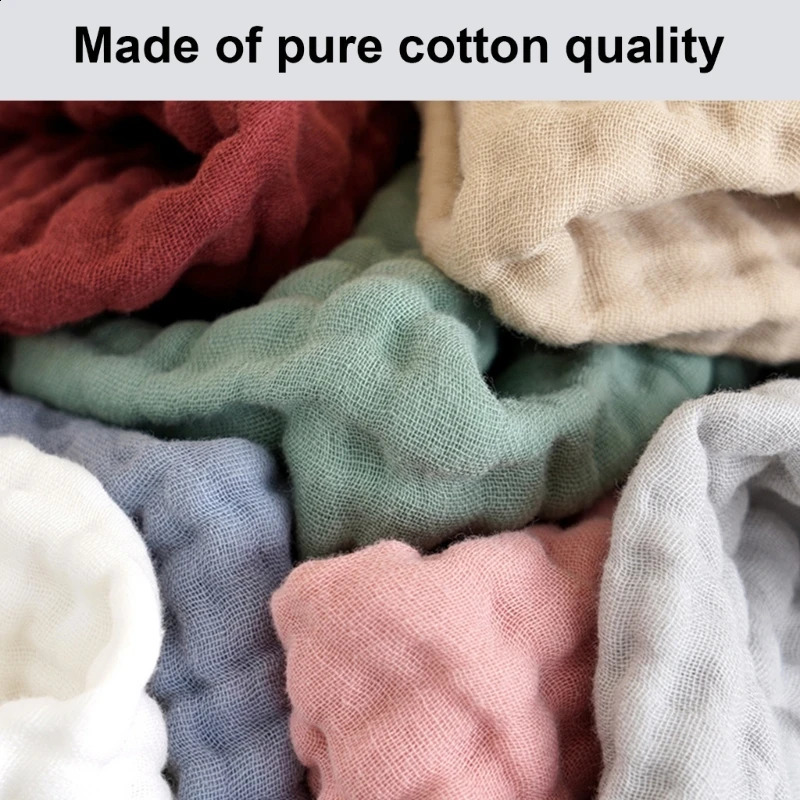 Pack of 6pcs Cotton Bib Baby Burp Cloths Soft Absorbent Face Towel Shoulder Pad 6-layer for Drooling and Teething A2UB 250114