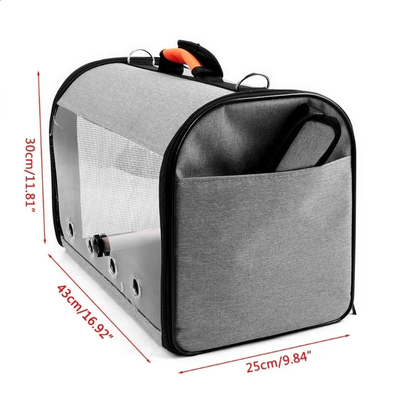 Bird Travel Bag with Perch Multifunctional Portable Pet Parrot Transport Bag Breathable Go Out Travel Cage 250121
