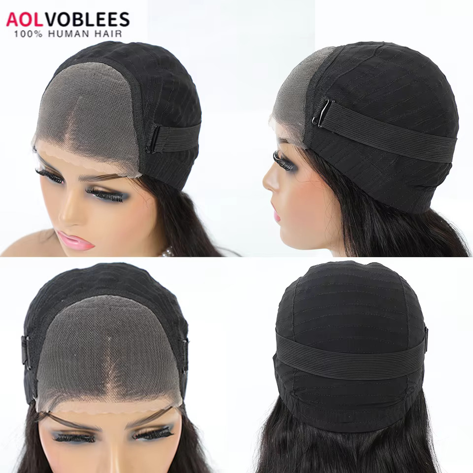 Glueless Human Hair Ready to Wear Loose Deep Wave Pre Cut Lace Closure Wig 6x4 closure human hair 13X6 hd lace front wig