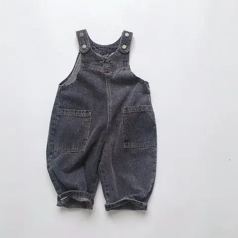 Children Clothing Kids Pants Korean Style Spring and Summer Fashionable Girls Retro Denim Suspenders Baby Cute Jumpsuit 250117