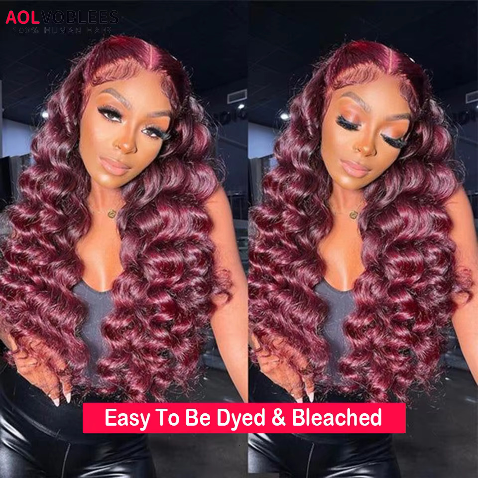 26 28 30 32 Inch Transparent Loose Deep 13X6 13X4 HD Lace Front Human Hair Wigs Natural Wave 6X4 4X4 Glueless Wig For Women