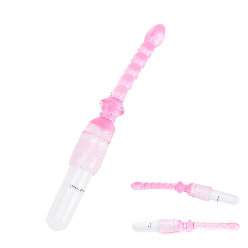 13 Pcs 9 Jelly Vibrator Stick Long Anal Butt Plug Beads Silicone G-spot Massager Sex Toys For Couples Masturbation Dildo 250108