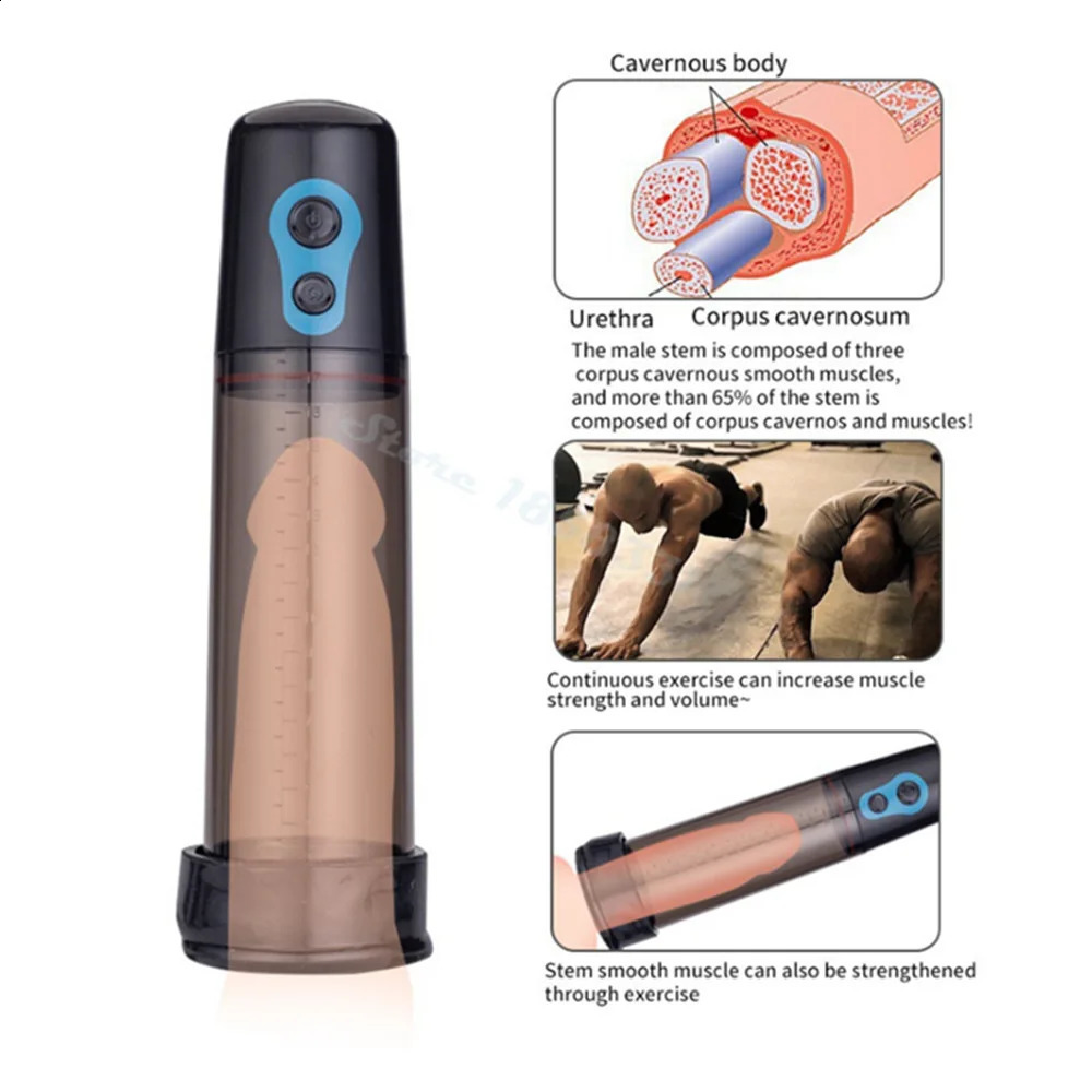 Pump Penis Enlargement Penile Vacuum Enhancer Ring Sex Toys For Men Male Masturbator Extender 18 250121