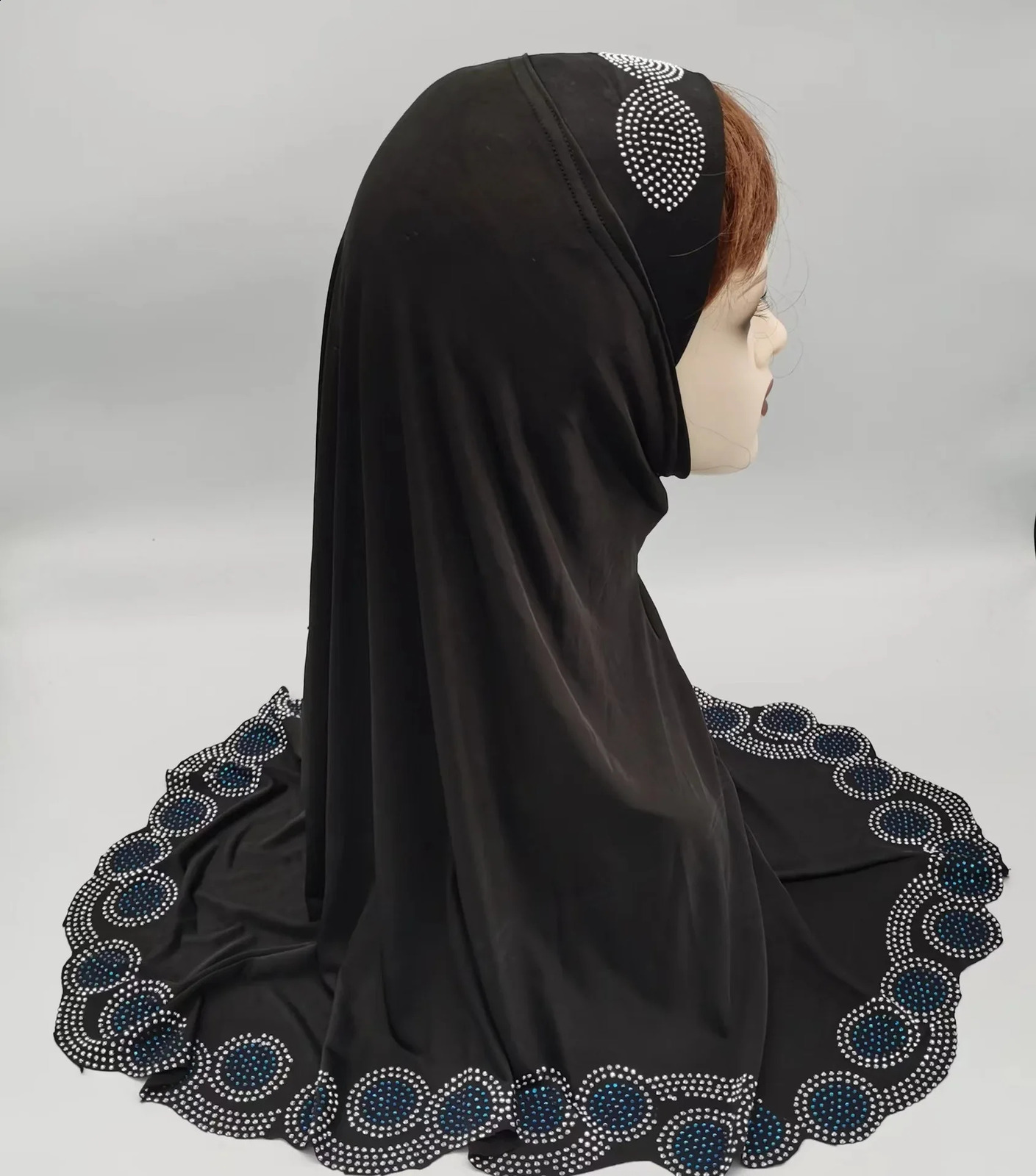 Arab Scarf Women Muslim Turban Islamic Shawts Shawl Drilling Hijab Headwear 250121