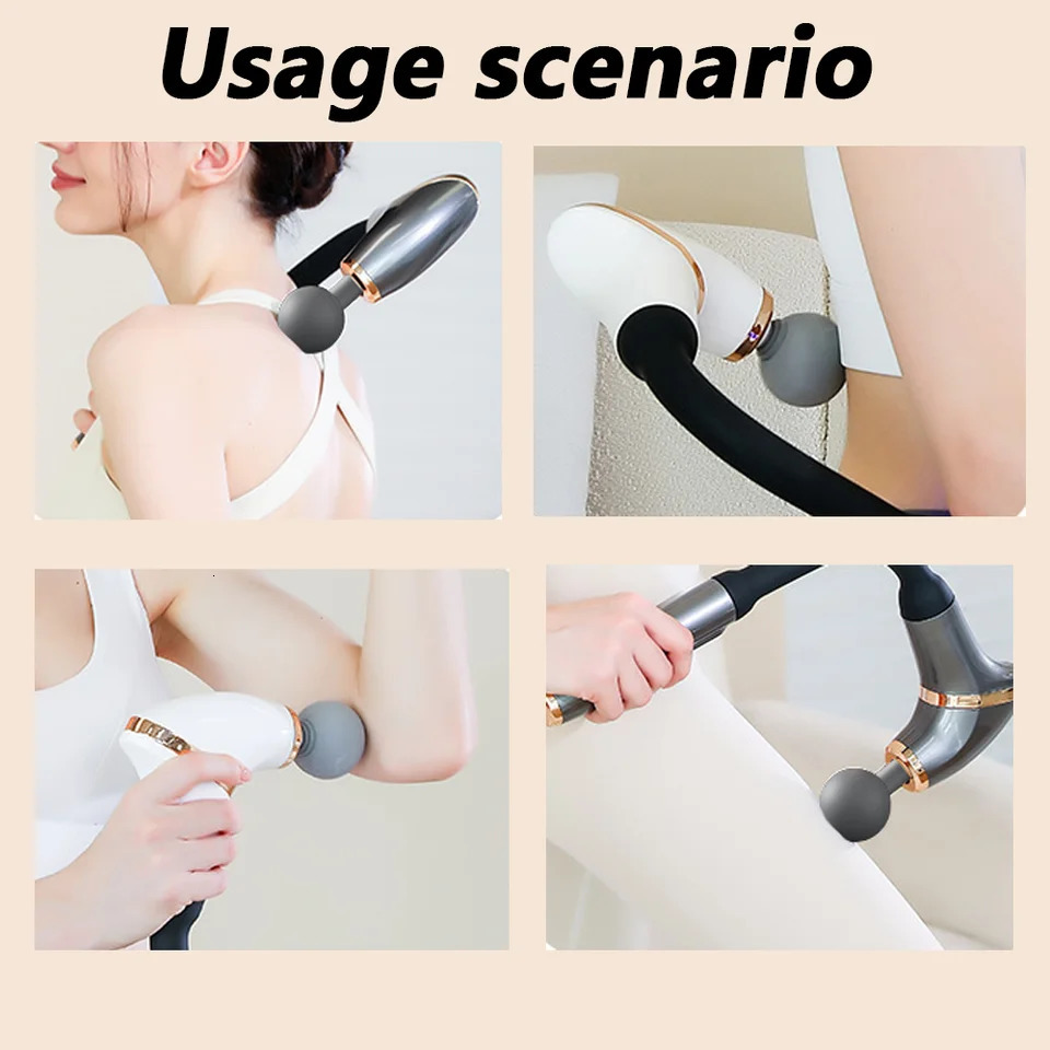 Handheld Massage Gun High Frequency Vibration Portable Muscle Elbow Fascia Professional Body Deep Massager 250108