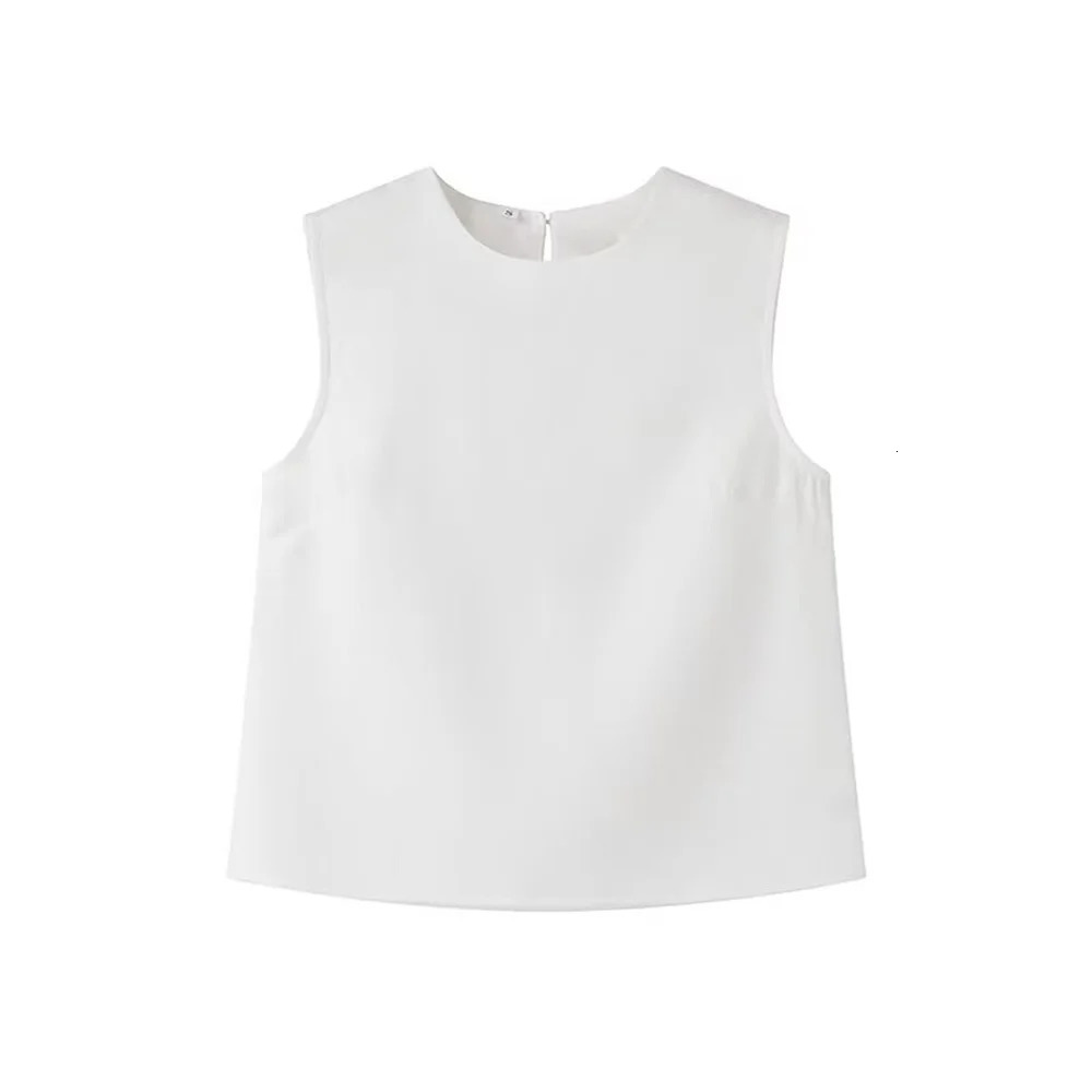 2024ZAR SpringSummer Womens European and American Style Small Sleeveless Top Half skirt Two Piece Set 250122