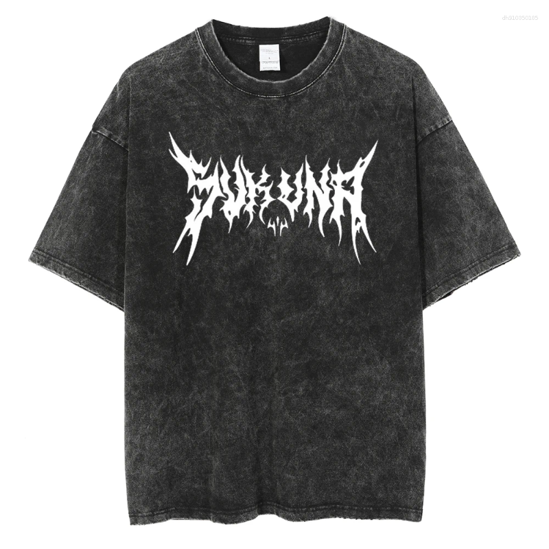 Mens T Shirts Anime Berserk Graphic Printed Shirt Men Women Vintage Manga T-shirts Washed Cotton Tshirt Harajuku Male Oversized Tee