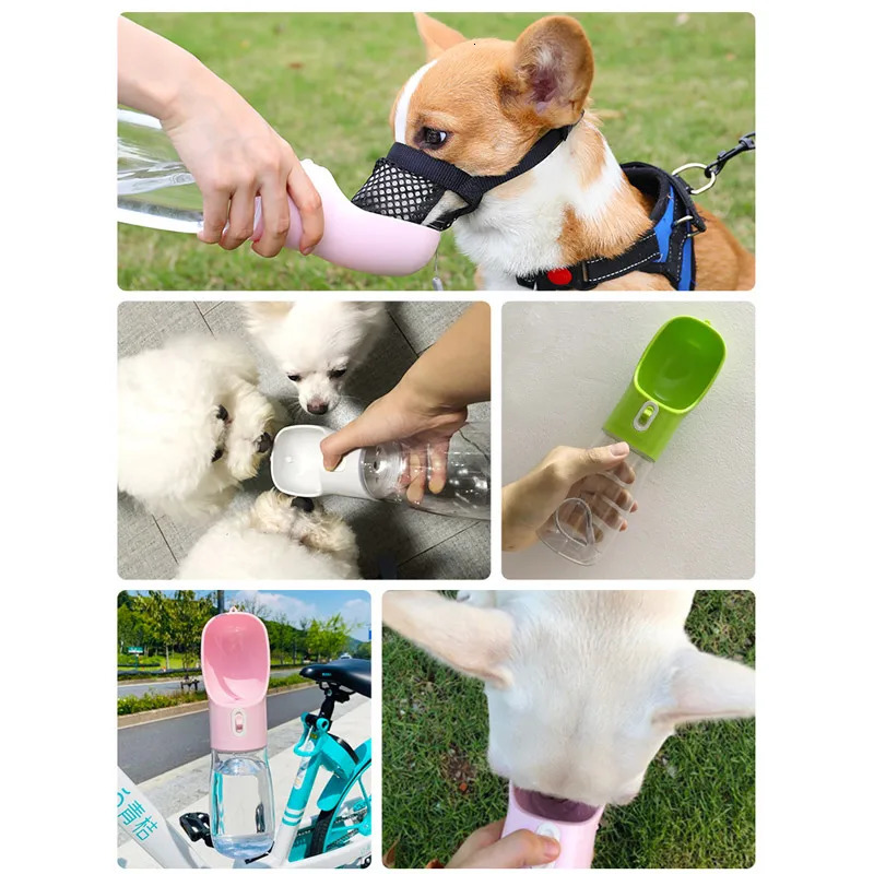 HOOPET Pet Dog Water Bottle Feeder Bowl Portable Water Food Bottle Pets Outdoor Travel Drinking Dog Bowls Water Bowl for Dogs 250110