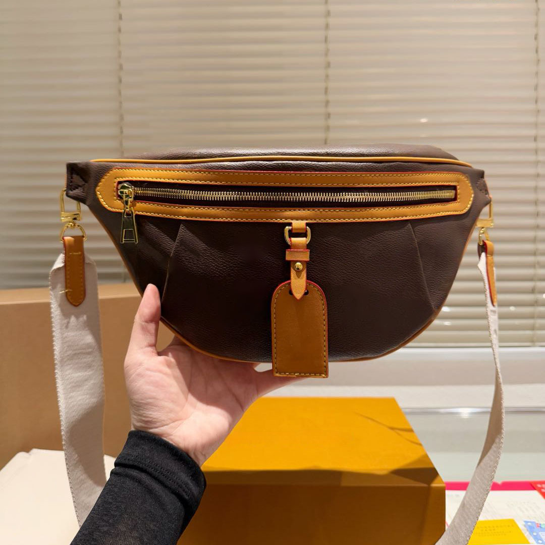 Fashion Cross Body bumbag waist bags fanny pack Embossing Flower designers bag Leather Luxury shoulder bag Serial Number Date Code Dust Bag