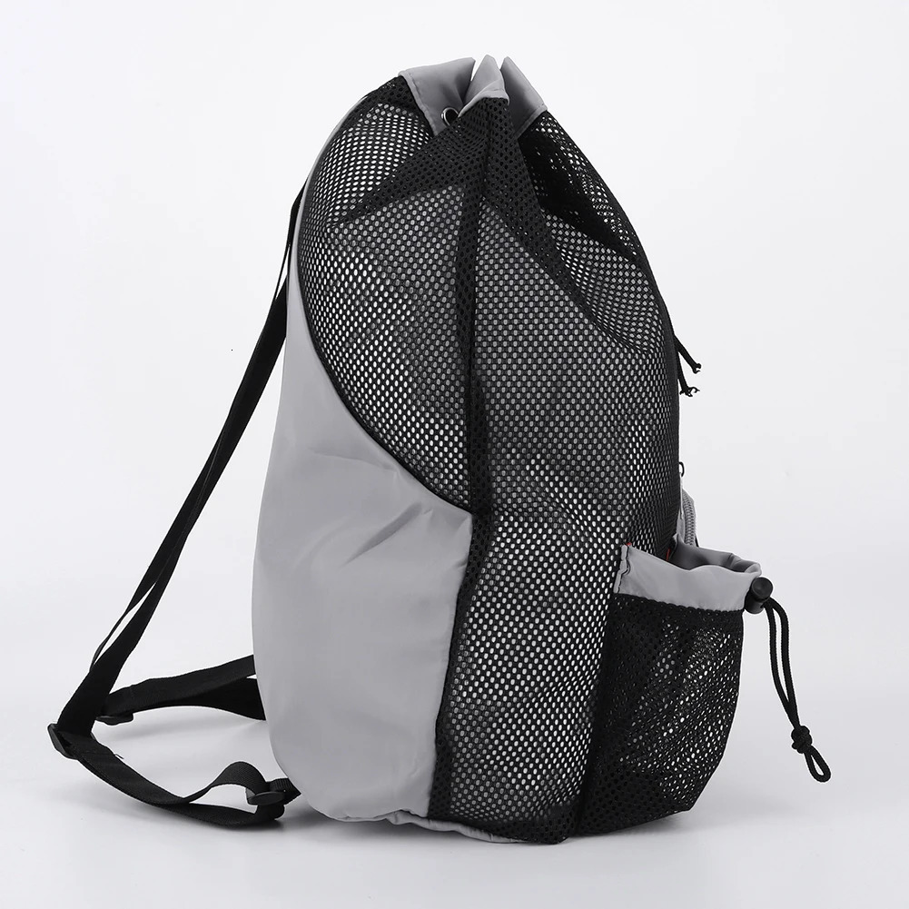 Swim Bag Mesh Drawstring Backpack with Wet Pocket Beach for Swimming Gym and Workout Gear Adjustable Strap 250121