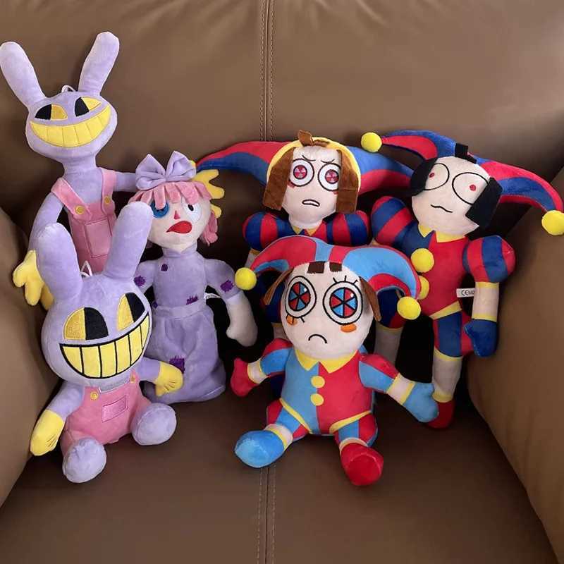 Stuffed Plush Animals Amazing Digital Circus Plush Pomni and Jax Plush Doll Toys Cute Stuffed Animals Birthday Children Christmas H241231