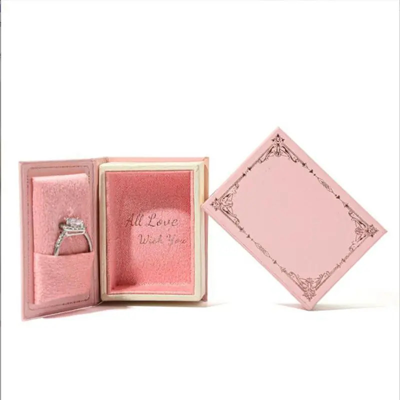 Wholesale Vintage Jewelry Book Box For Ring Pendant Earrings European Style Portable Packaging Box 250117