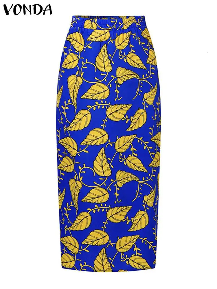 VODA Summer Retro Womens Floral Printed Bohemian Dress Set Short Sleeve Ruffle 2-piece Casual Top Long Skirt Set 250110