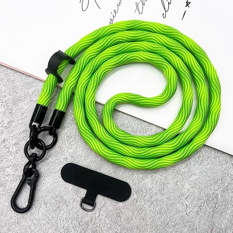Factory Custom LOGO 10mm Round Shape Lanyard for Cell Phone Universal Long Mobile Phone Strap Lanyard Phone Lanyard Patch Dual Buckle