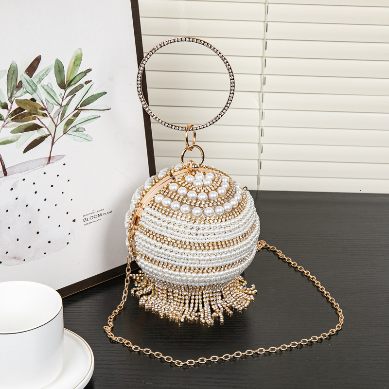 New Style Handbag Women's Banquet Small Round Bag Versatile Ball Evening Dress