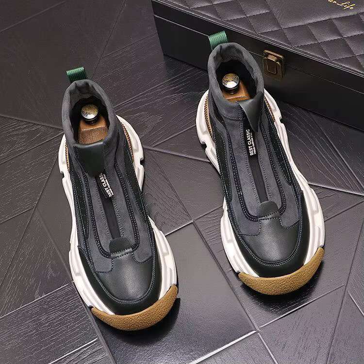 Spring Autumn New Men's Thick soled Height Increasing Casual Outdoor Comfortable Wear resistant Sports Shoes