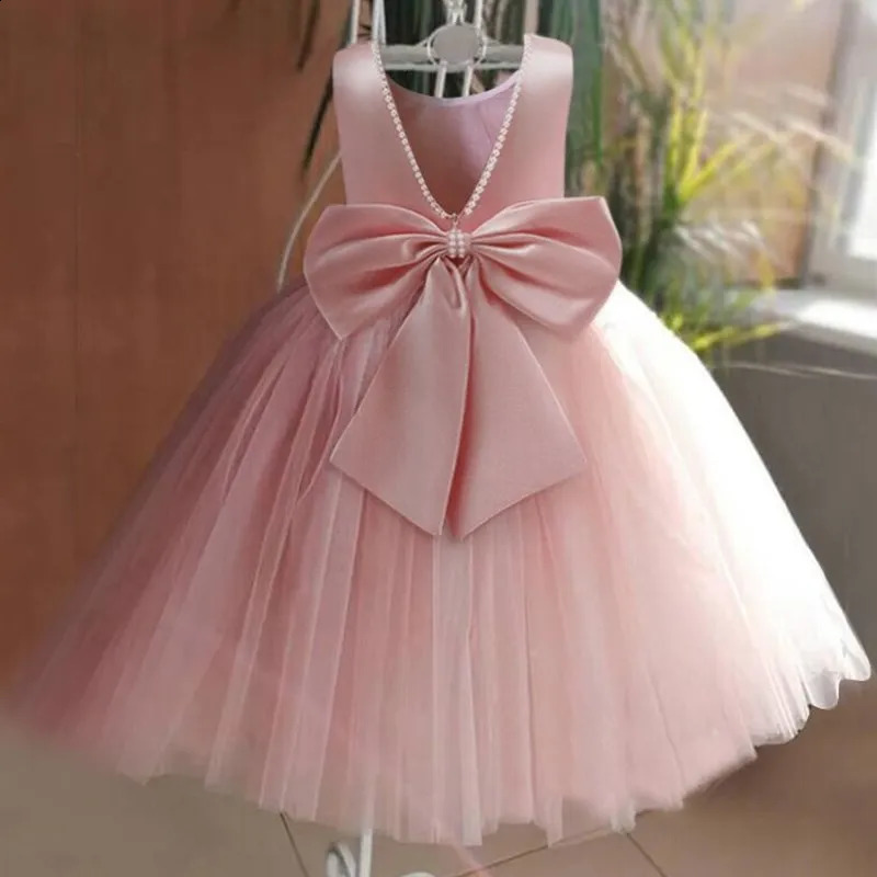 Teenage Girls Pageant Prom Long Dress for Backless Elegant Children Birthday Party Clothes Dresses for Girls Wedding Party Gown 250117