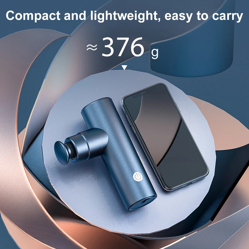 Mini Massage Gun Electric Body Professional Fitness Muscle Deep Vibration Massager for Sport Relaxation 250108