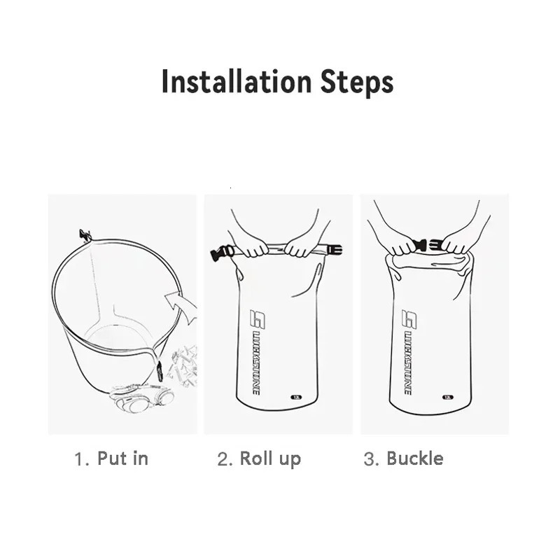 3581215253575L Outdoor Waterproof Dry Bag Ultralight Water Separation Gear Storage Sack for Swimming Boating Kayaking 250121