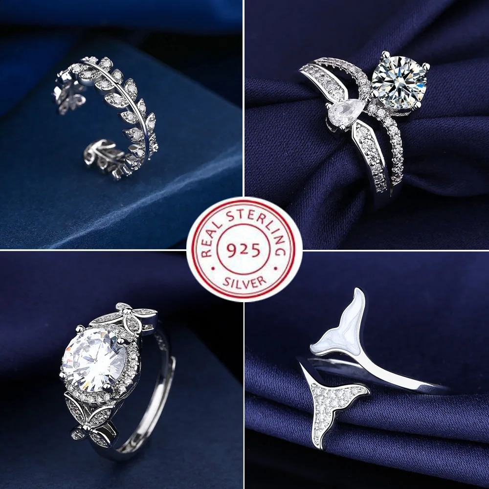925 Silver Women Stackable Ring Engagement Wedding Fashion Rings Anniversary Gift Sparkling Pave CZ Polished Lines 250121