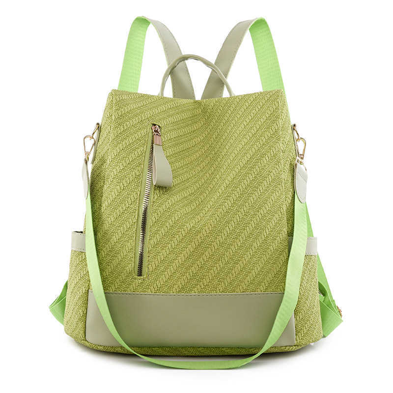 Womens backpack new PU large capacity outdoor travel backpack casual lightweight backpack womens bag