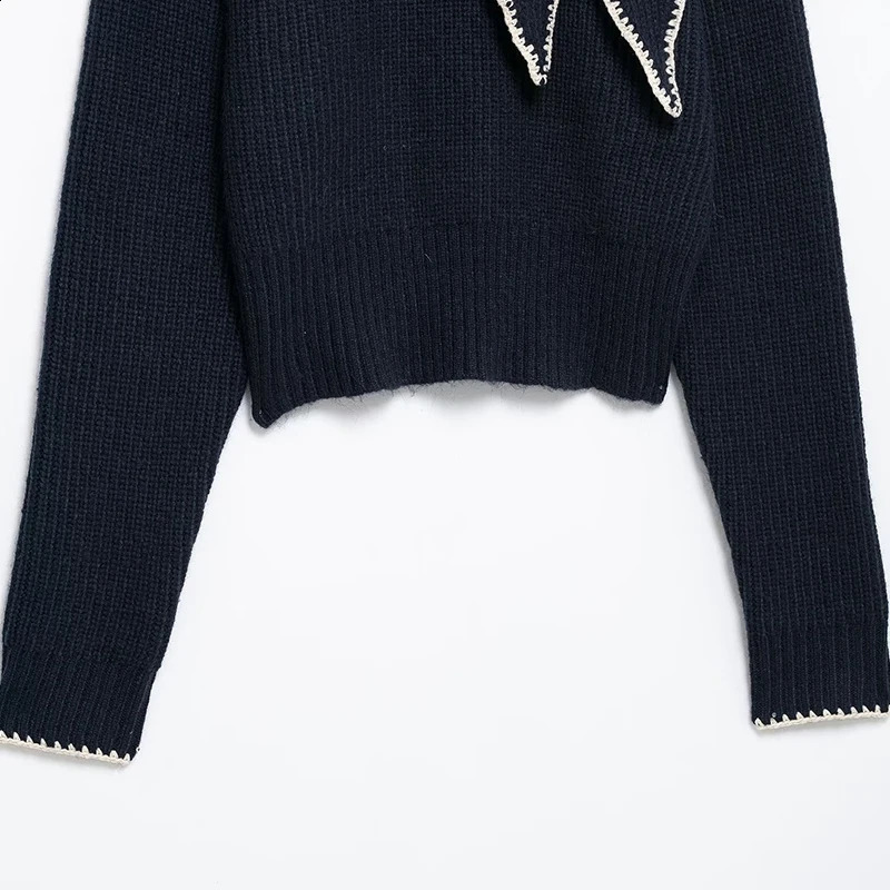 Sweaters Womens Pullover Knitwear Bow Jumpers Long Sleeve Knitted Tops inszart Elegant Fashion y2k Vintage Womens Sweater 250121