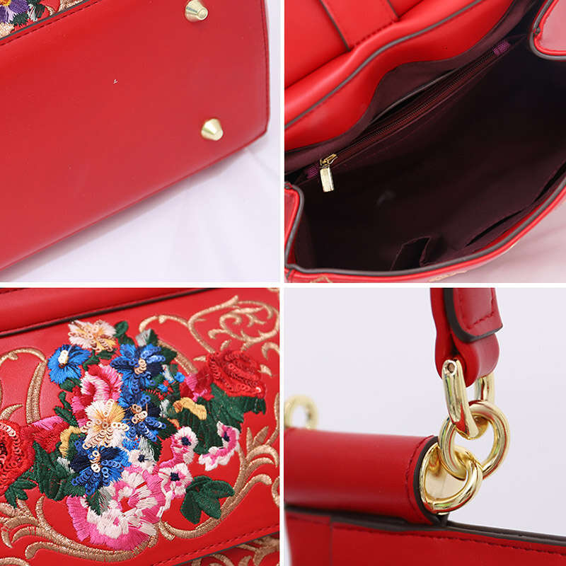 VM FASHION KISS Hand Ladies Embroidered Frame Bag Designer Women's Shoulder Ral Handbags Crossbody Bags