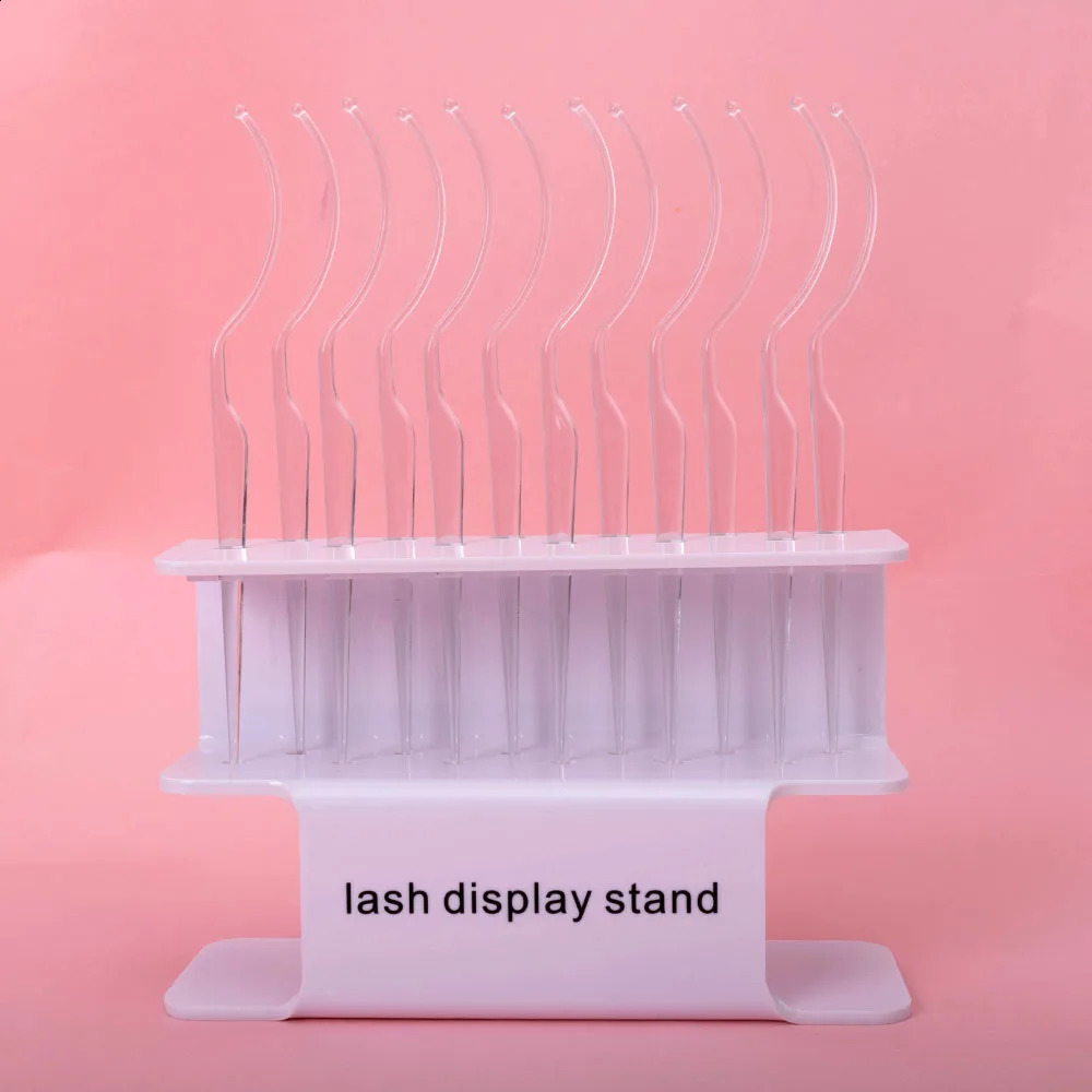 Yiernu customized Lash Tester Stick Fancy Eyelash Display Stand with 12 Eye Lash Test Sticks Holes Eyelash Displaying Testers 250121