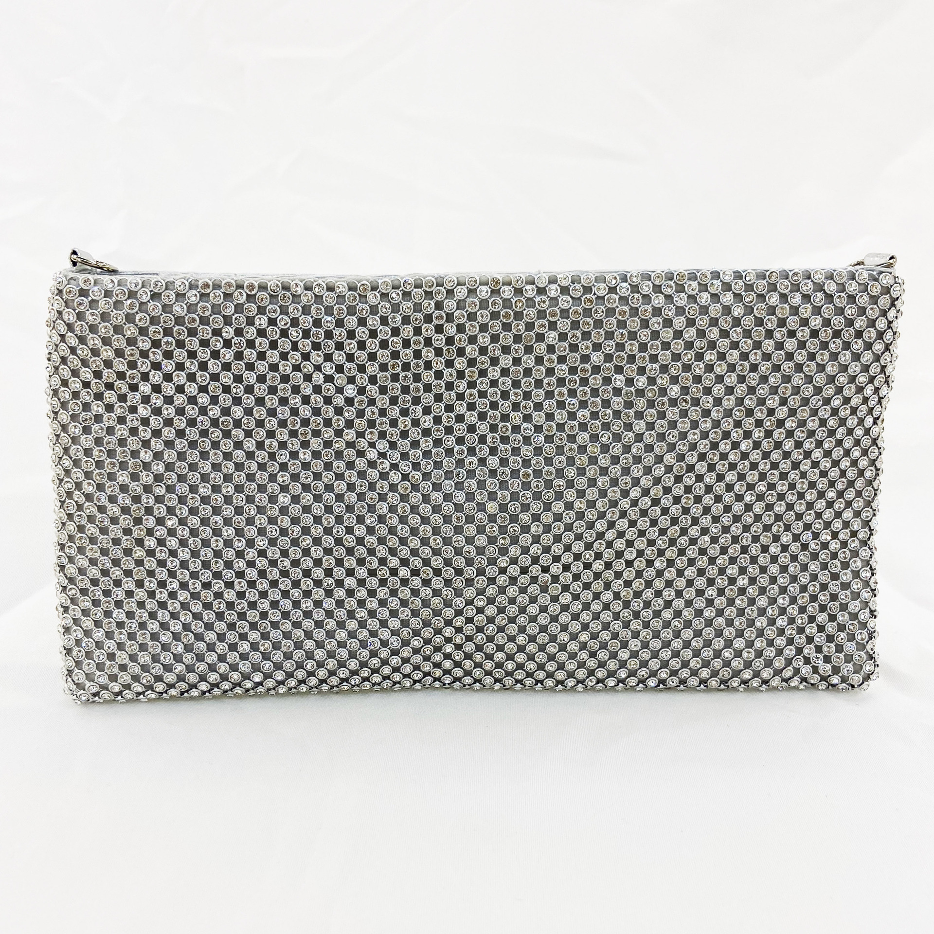 Three Centimeter Mesh Exquisite And Fashionable Rhinestone Crossbody Phone Bag With Diamond Inlay For Convenient Evening Wear