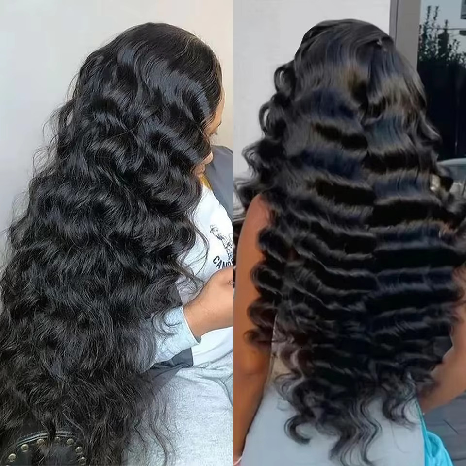 26 28 30 32 Inch Transparent Loose Deep 13X6 13X4 HD Lace Front Human Hair Wigs Natural Wave 6X4 4X4 Glueless Wig For Women