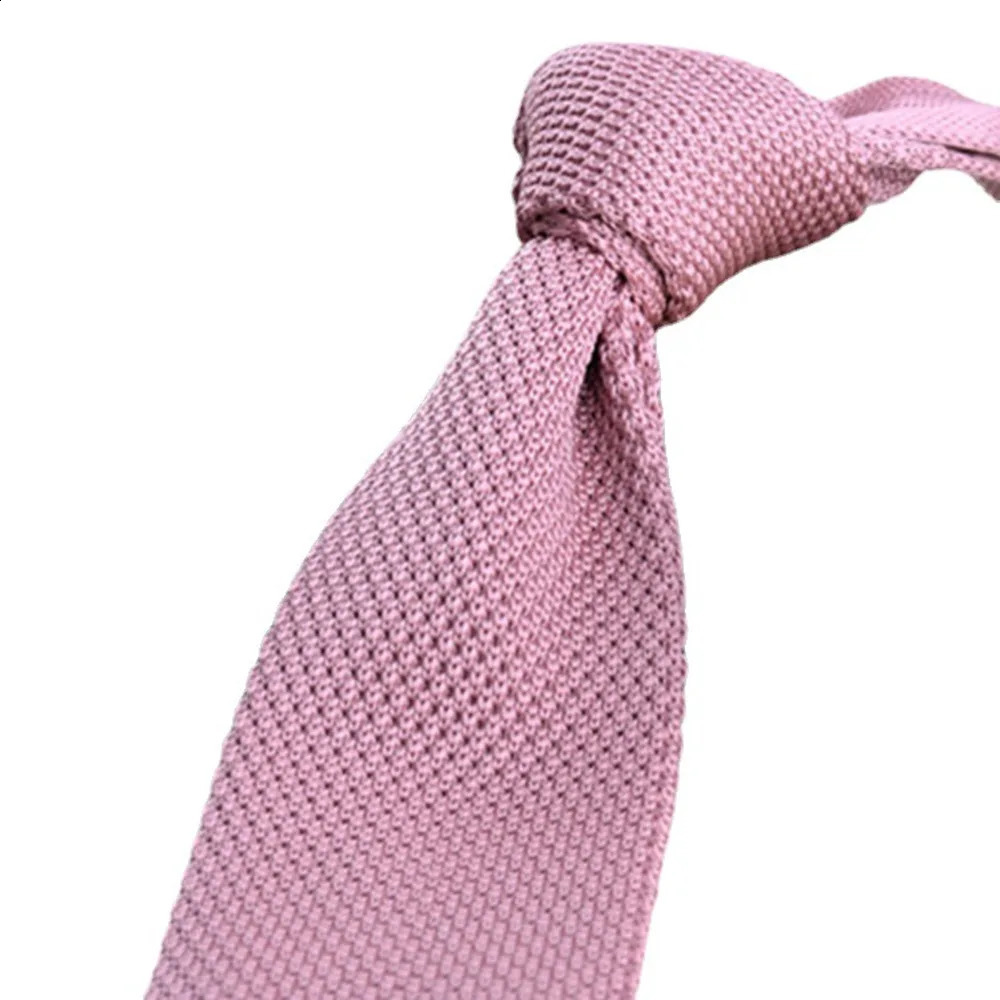 N 6CM Knitted Necktie For Men Korean Style Casual Wool Knitting Neck Tie Dot Striped Cravat Shirt Accessories Suit Neckwear 250114