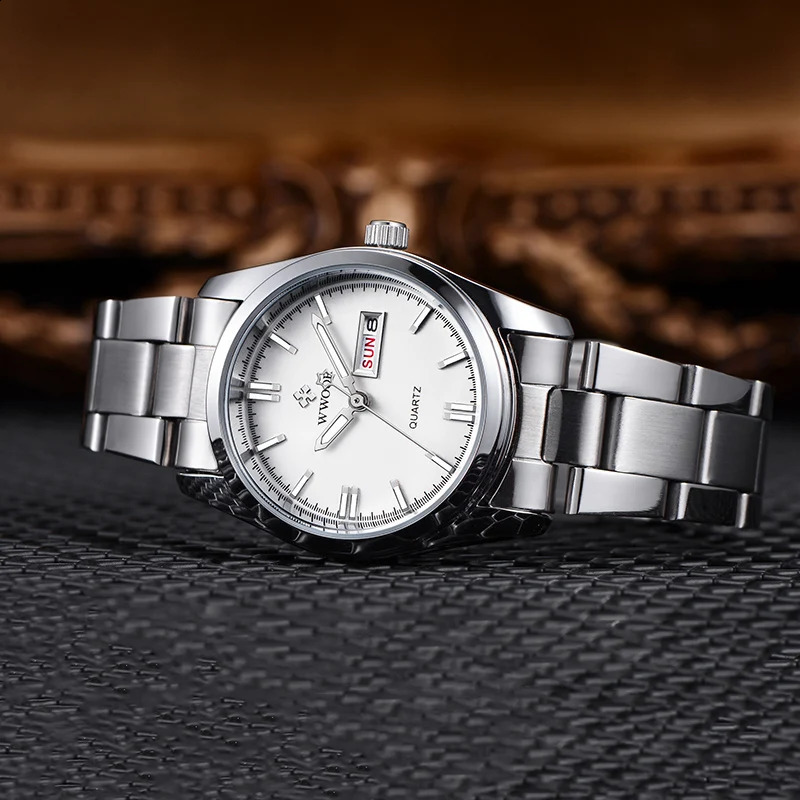 Montre Femme 2024 WWOOR Fashion Ladies Watches Waterproof Quartz Silver Clock Women Automatic Date Dress Wrist Watch Reloj Mujer 250121