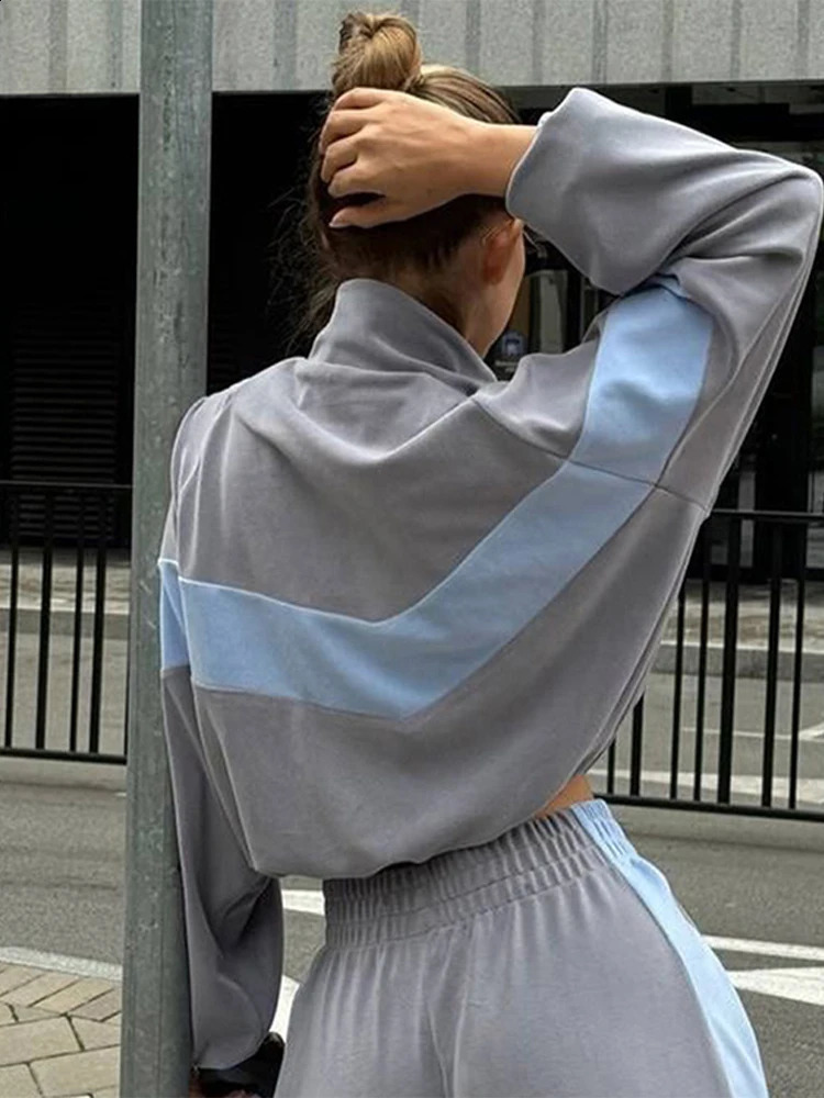 Casual Pants Sets Women Tracksuit Suits Retro Zipper Bomber Jacket Sweatshirt High-waisted Trousers Womens All-match 2-piece 250110