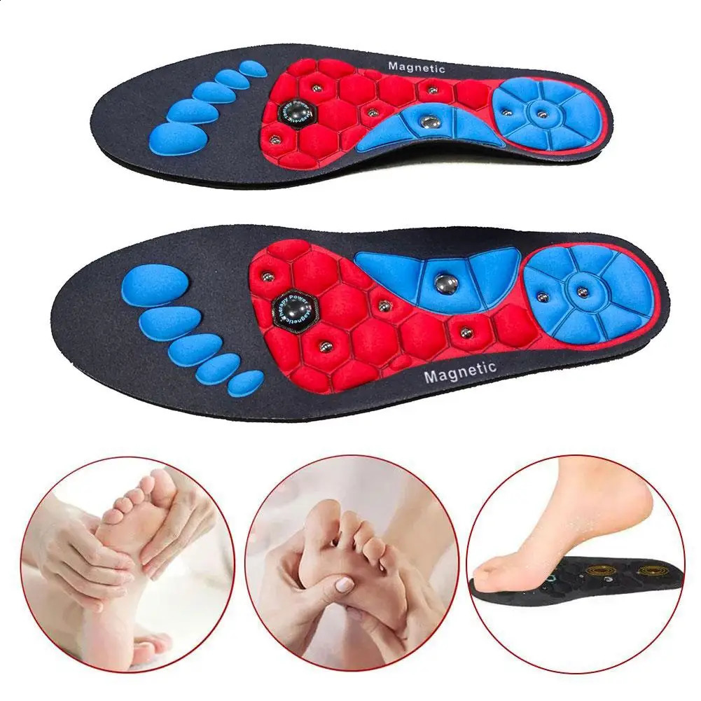 Acupressure Foot Insoles Magnetic Massage Foot Therapy Reflexology Pain Relief Shoe Health Arch Support Inserts 250120