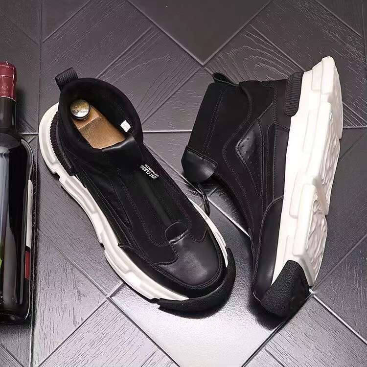 Spring Autumn New Men's Thick soled Height Increasing Casual Outdoor Comfortable Wear resistant Sports Shoes