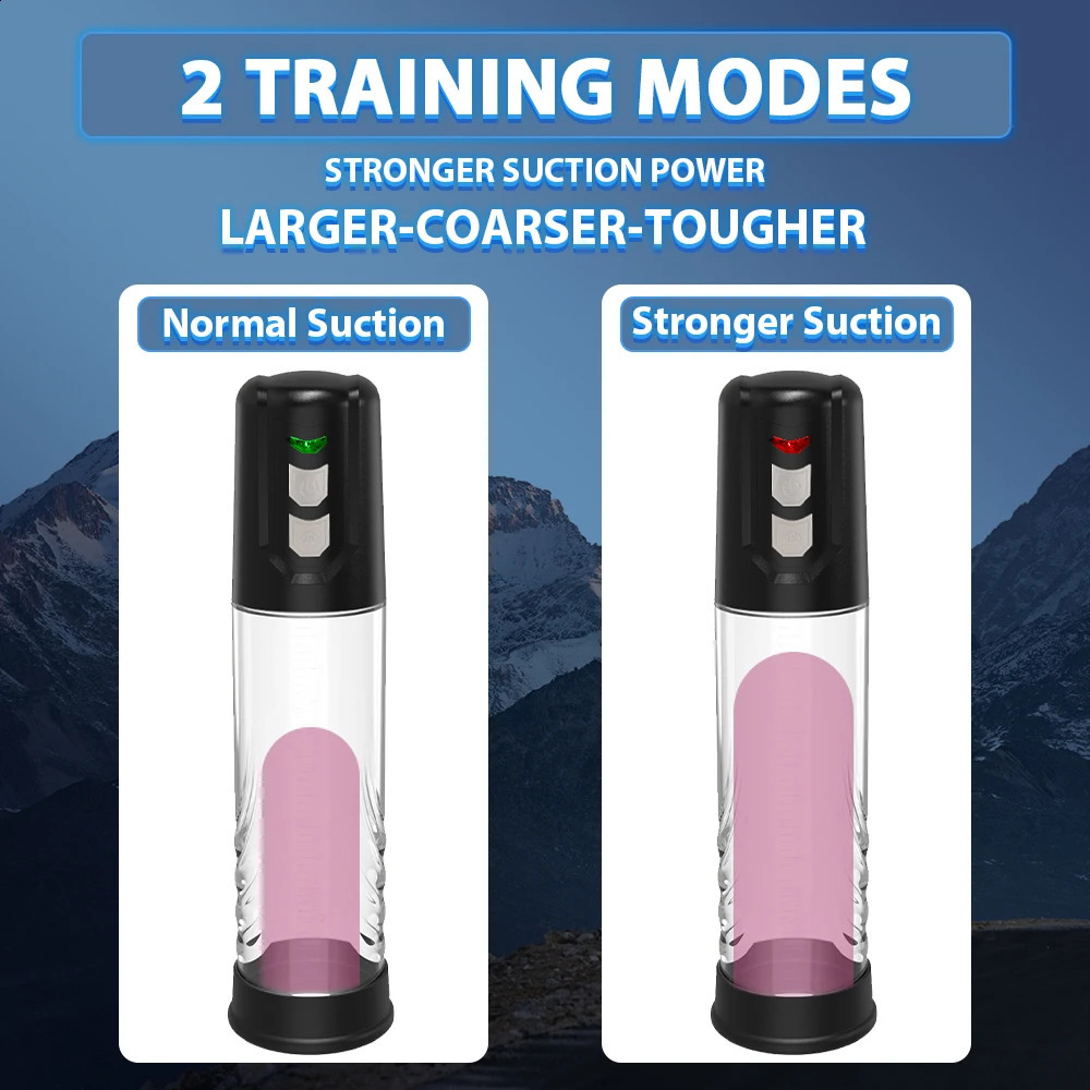 Electric Penis Pump Enlargement Extend Trainer Male Masturbator Cock Vacuum Adult Goods Sex Toy for Men 250121