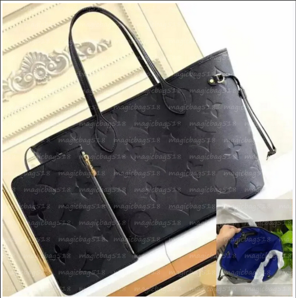 2pcs/set Luxury Designer Bag Embossed Flower Women Handbags Shoulder Bags Fashion Composite Lady beach Clutch Tote Bag Purse Wallet top