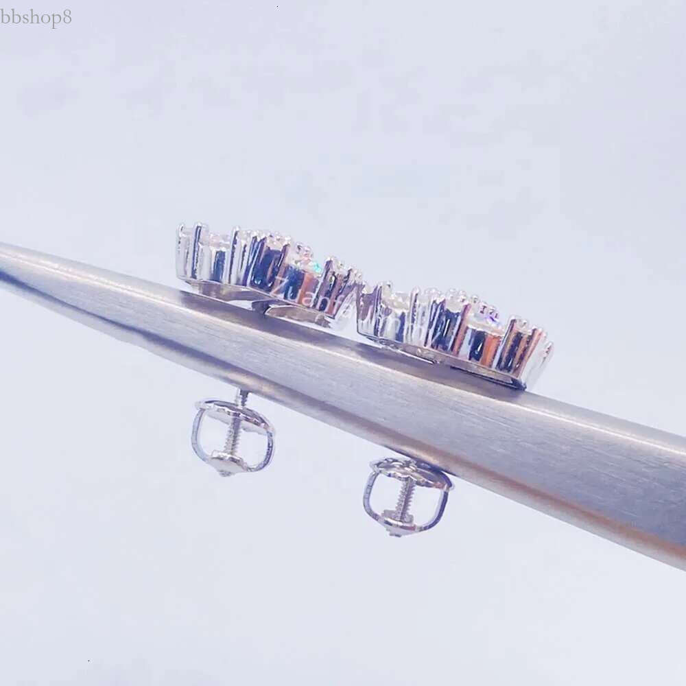 Hotsale Iced Out Hip Hop Jewellery Lowest Price Sterg Sier VVS Moissanite Dia Stud wer Earrings