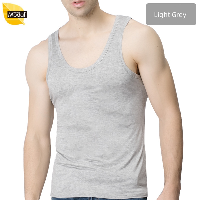 2pcs/lot Fashion Sports Tank Tops Summer Plus Size XXXXXL Men Modal Cotton Slim Pure Color Vest Man Singlet Sleeveless Shirt Sports Tops Tees Underwea