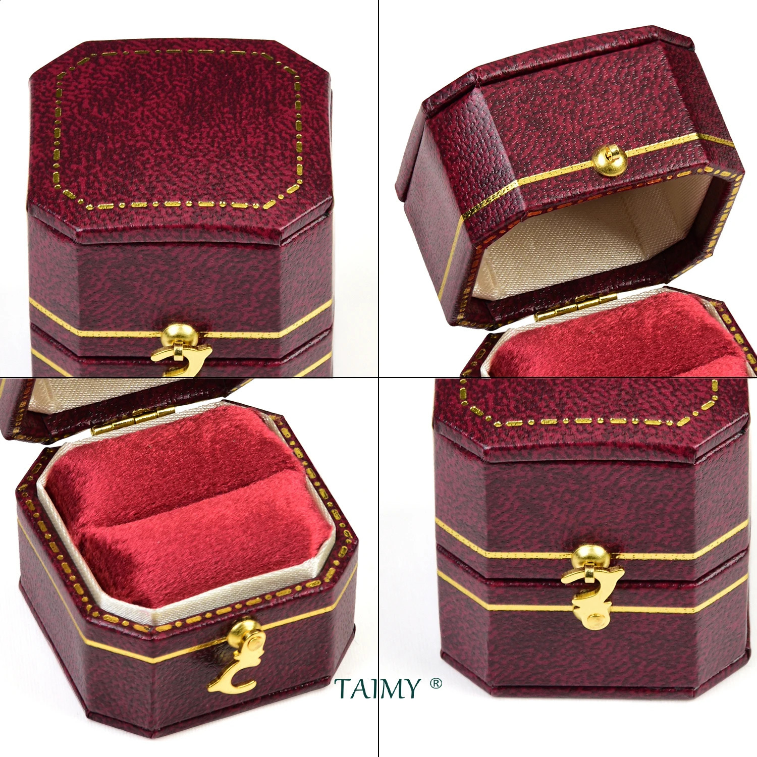 TAIMY Vintage Ring Box Handcrafted Wedding Antique Ring Box lassical Victorian Style Decor Mini Jewelry Box Ring Storage Case 250117