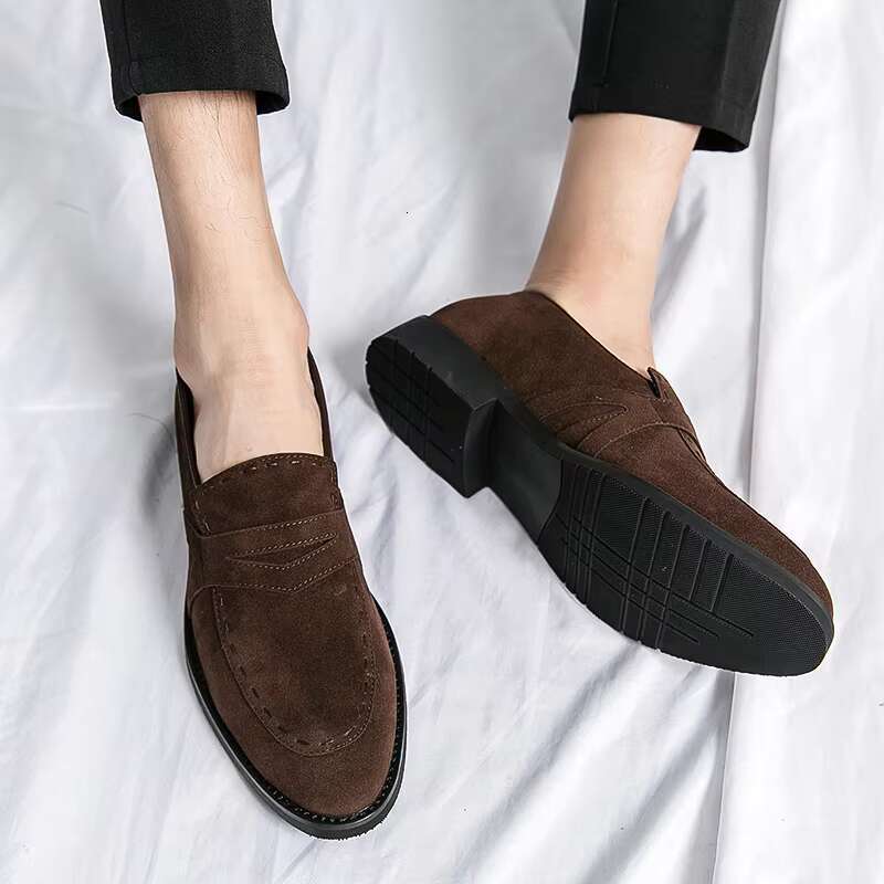 Men's Loafers Brown ck Breathable Casual Handmade Slip on Shoes for Men atillas Hombre