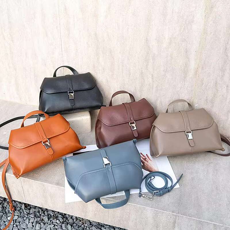 Toptrends Cow Genuine Leather Shoulder Crossbody Bags For Women 2025 Designer Satchel Purses Short Handle Ladies Handbags