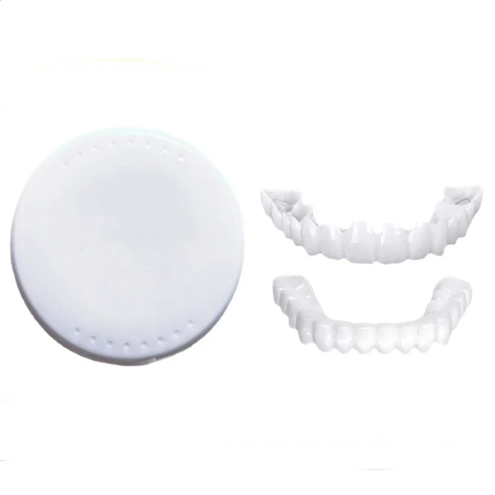 Upper Lower Teeth Cover Perfect Bright Veneers Comfort Fit Flex Dentures Braces Whitening Toy 250122