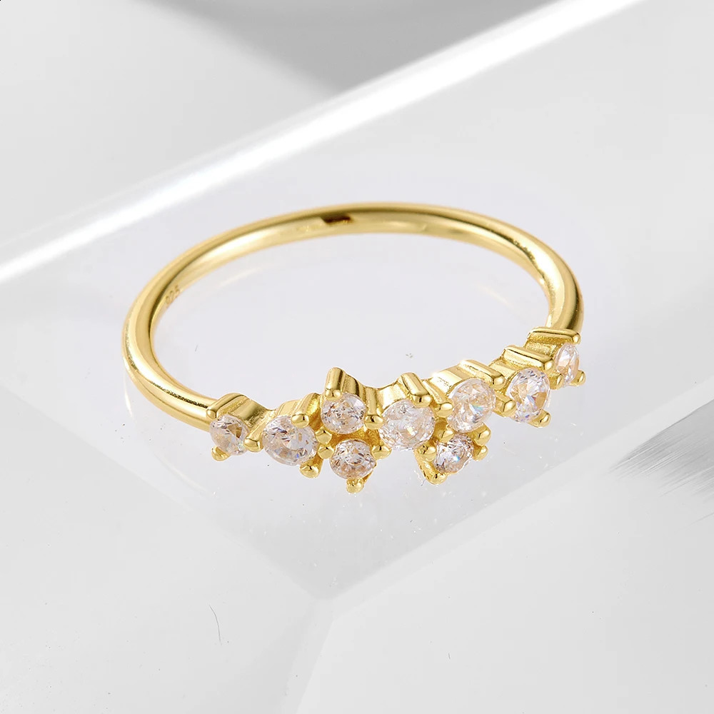 minimalistic birthstone zircon trend the night sky Inspired twinkling stars Stackable cluster rings jewelry for women girls 250121