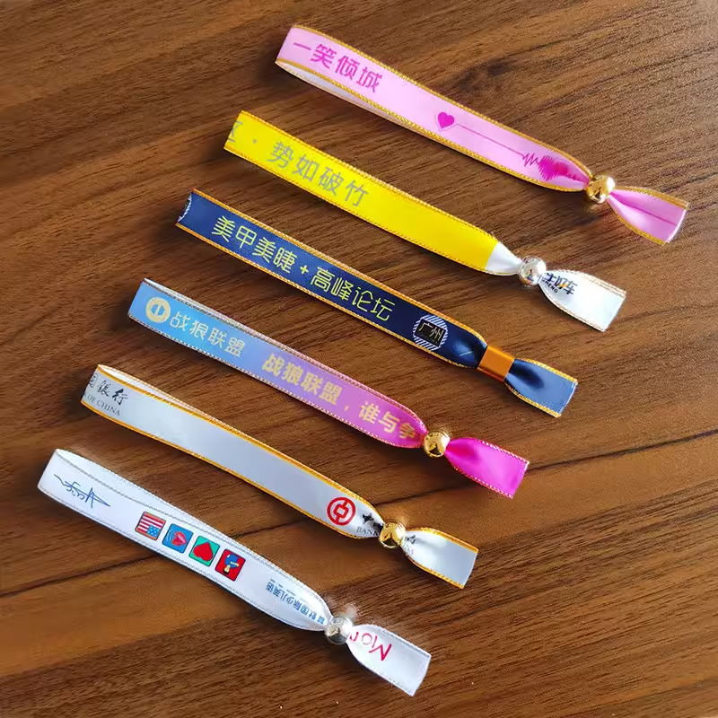 Customization Party Bracelets festival event Wristbands Customized Personalized Colored Wrist Bands for Wedding Lightweight Concert Wrist Straps with 