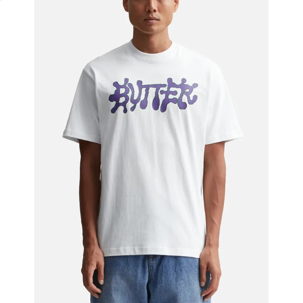 Butterfly Goods Ink Mens Fashion Tshirt Y2K Tops Harajuku Letter Printing Summer Short Sleeve Selection 250122